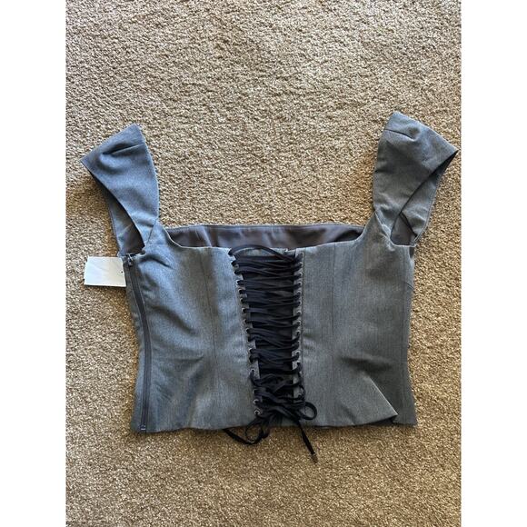 House of CB Rowena Grey Lace Back Corset size L+ | XL | 10-12 - Picture 7 of 9